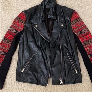 Faux leather jacket